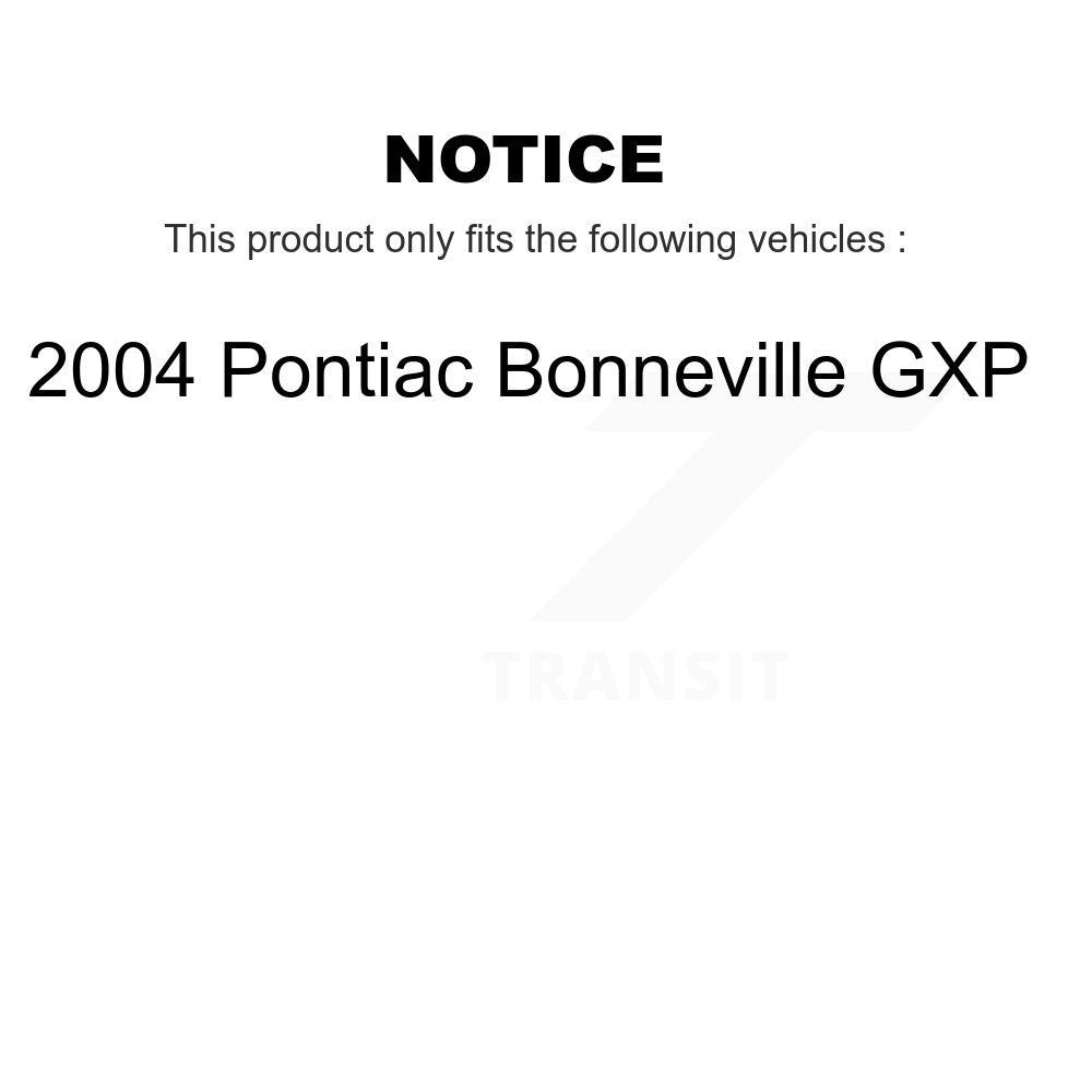 [Front+Rear] 2004 Pontiac Bonneville GXP Premium OE Brake Kit & Ceramic Pads For Max Braking