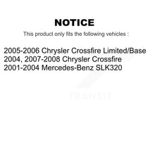 Charger l'image dans la galerie, Front Rear Disc Brake Rotor Ceramic Pad Kit For Chrysler Crossfire Mercedes-Benz