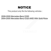 Charger l'image dans la galerie, Front Rear Disc Brake Rotors And Ceramic Pads Kit For Mercedes-Benz E320 E300