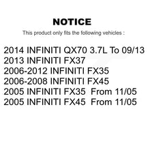 Load image into Gallery viewer, Front Rear Disc Brake Rotor And Ceramic Pad Kit For INFINITI FX35 FX37 QX70 FX45