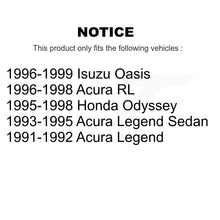 Load image into Gallery viewer, Front Rear Brake Rotor &amp; Ceramic Pad Kit For Acura Honda Odyssey Legend RL Isuzu