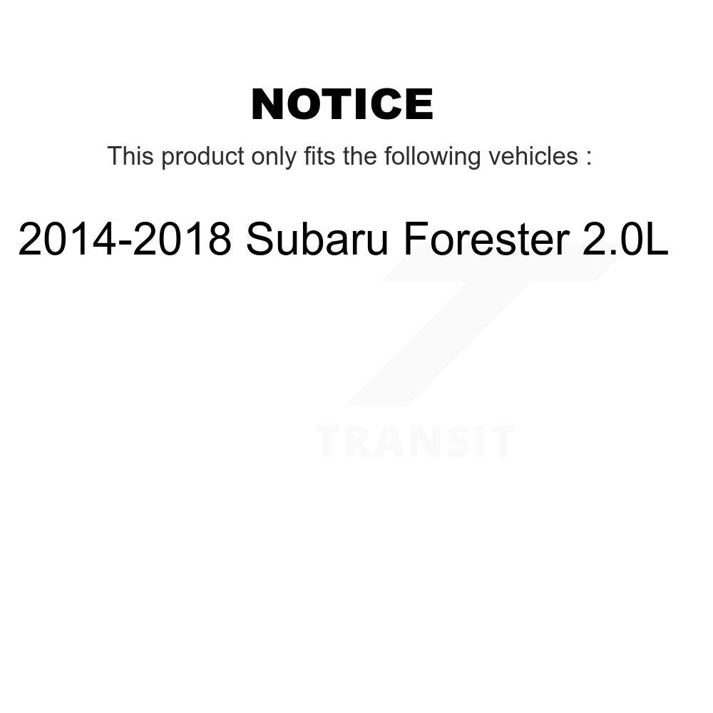 [Front+Rear] 2014-2018 Subaru Forester 2.0L Premium OE Brake Kit & Ceramic Pads For Max Braking