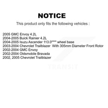 Load image into Gallery viewer, Front Rear Brake Rotor Ceramic Pad Kit For Chevrolet Trailblazer GMC Envoy Buick