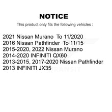 Charger l&#39;image dans la galerie, Front Rear Brake Rotor And Ceramic Pad Kit For Nissan Pathfinder Murano INFINITI