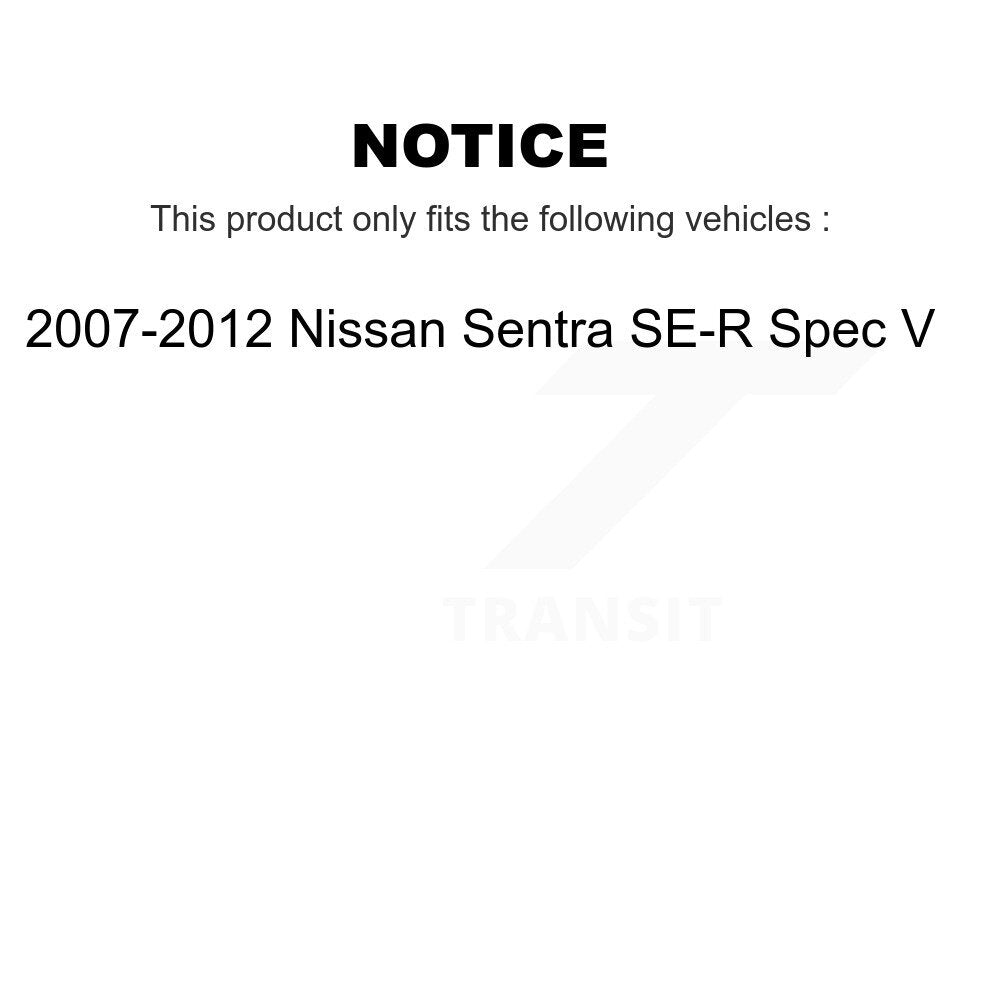 [Front+Rear] 2007-2012 Nissan Sentra SE-R Spec V Premium OE Brake Kit & Ceramic Pads For Max Braking