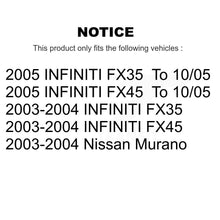Load image into Gallery viewer, Front Rear Disc Brake Rotor Ceramic Pad Kit For Nissan Murano INFINITI FX35 FX45