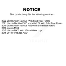 Charger l'image dans la galerie, Front Rear Disc Brake Rotor &amp; Ceramic Pad Kit For Ford Edge Lincoln MKX Nautilus