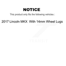 Load image into Gallery viewer, Front Rear Brake Rotor Ceramic Pad Kit For 2017 Lincoln MKX With 14mm Wheel Lugs