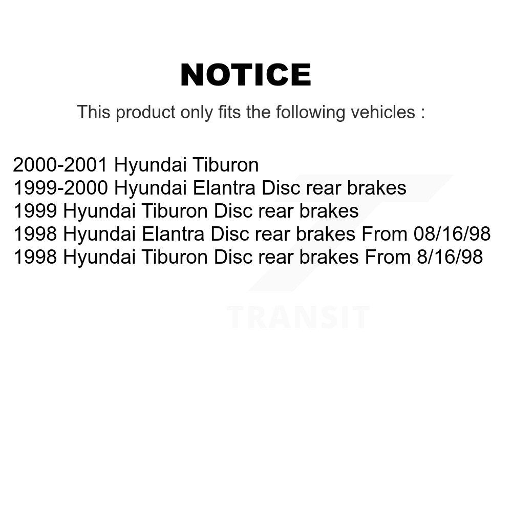 Front Rear Disc Brake Rotors And Ceramic Pads Kit For Hyundai Elantra Tiburon