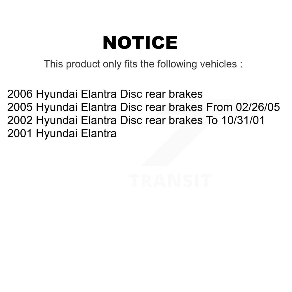 Front Rear Disc Brake Rotors And Ceramic Pads Kit For Hyundai Elantra