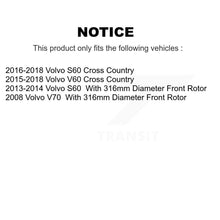 Load image into Gallery viewer, Front Rear Disc Brake Rotors Ceramic Pad Kit For Volvo S60 V60 Cross Country V70