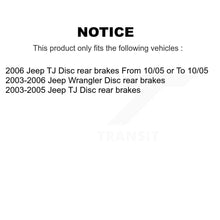 Load image into Gallery viewer, Front Rear Brake Rotor And Ceramic Pad Kit For Jeep Wrangler TJ Disc rear brakes