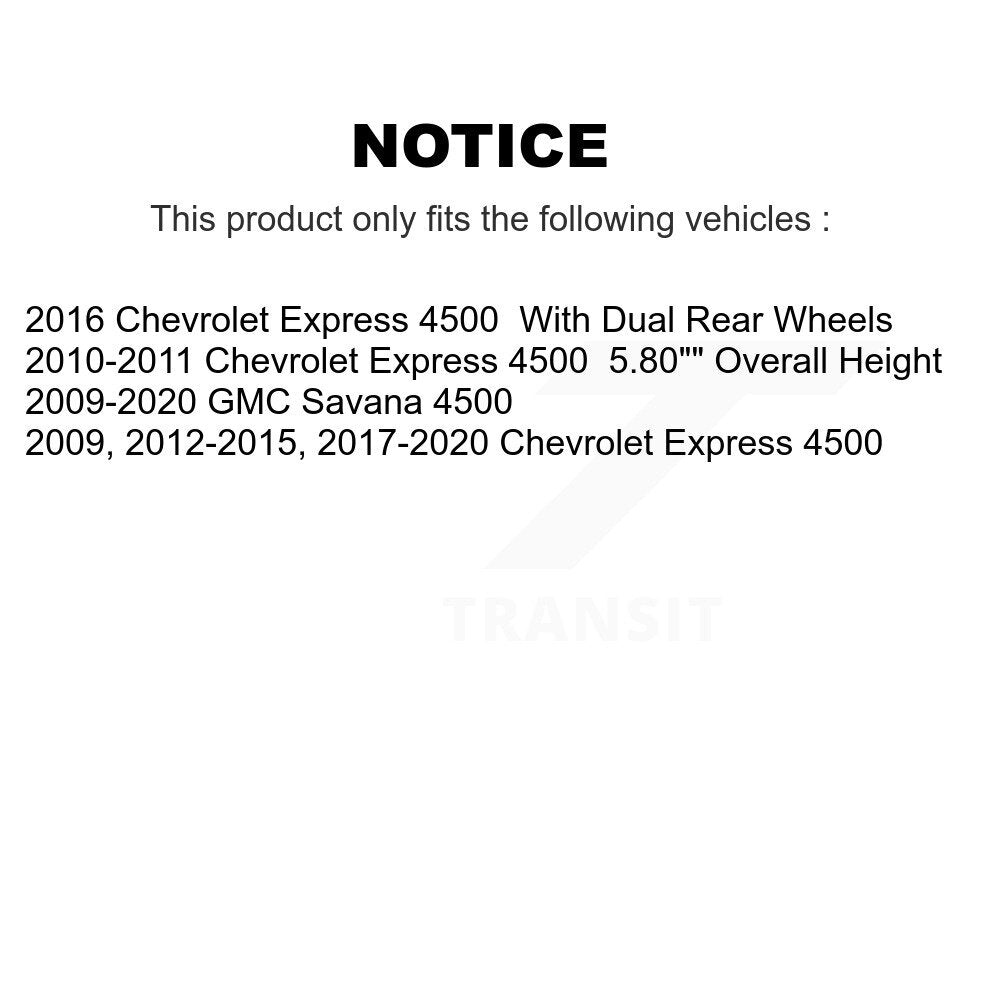 Front Rear Brake Rotor And Ceramic Pad Kit For Chevrolet Express 4500 GMC Savana