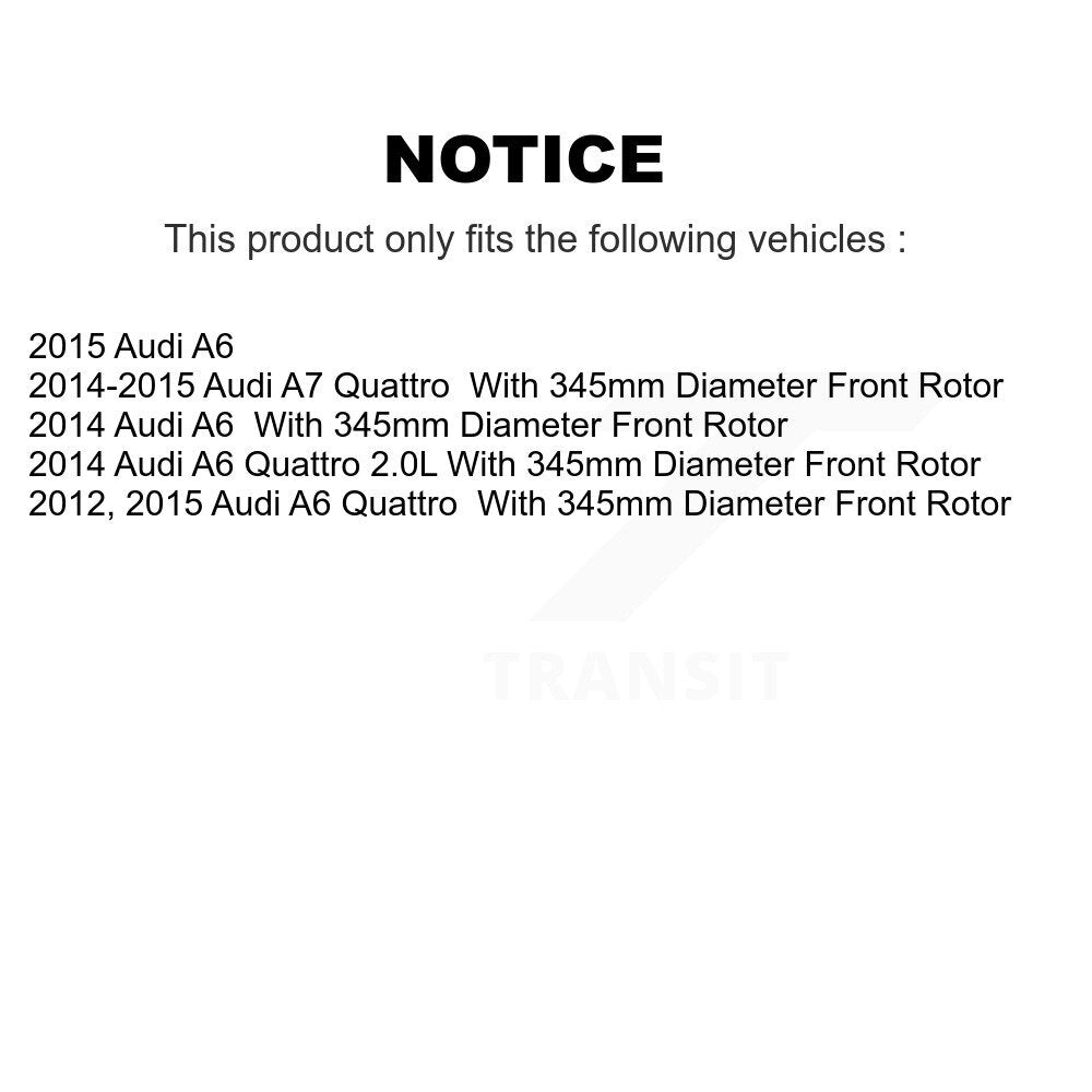 Front Rear Disc Brake Rotors And Ceramic Pads Kit For Audi A6 Quattro A7
