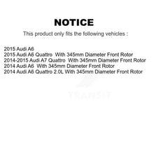 Load image into Gallery viewer, Front Rear Disc Brake Rotors And Ceramic Pads Kit For Audi A6 Quattro A7