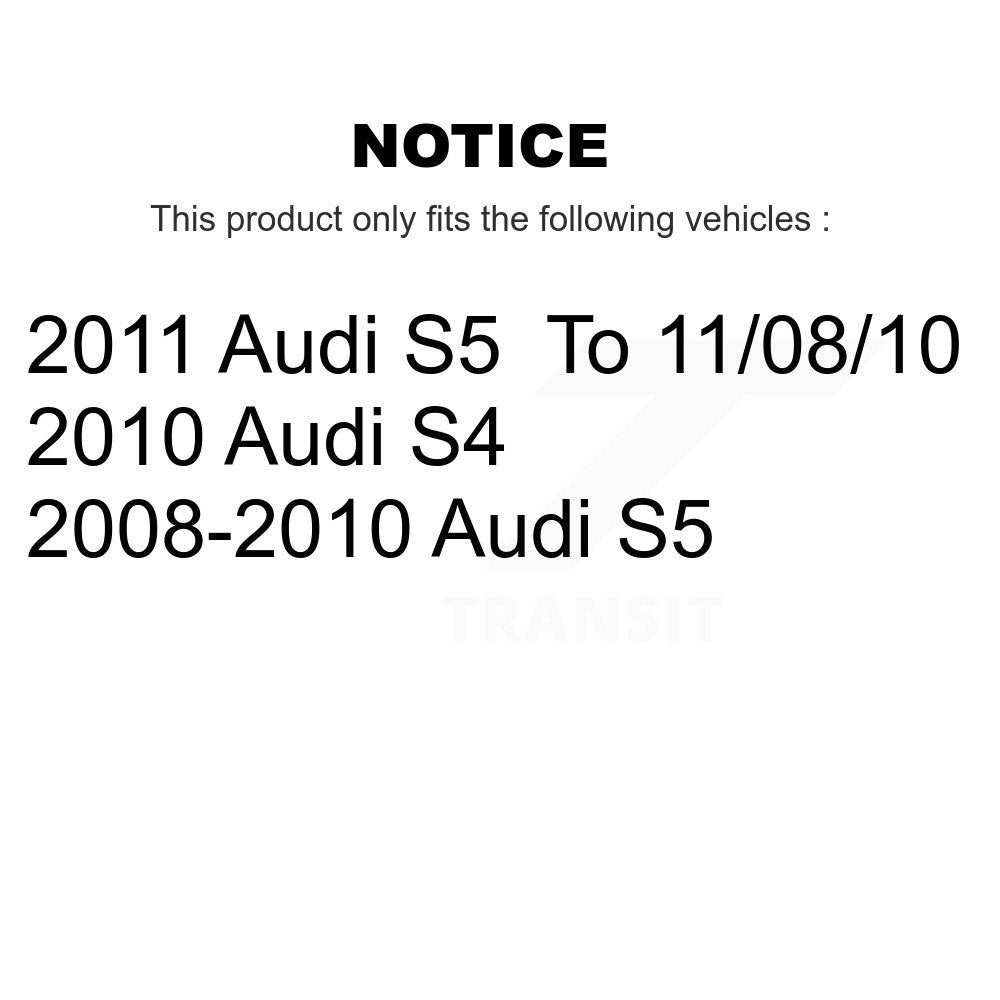Front Rear Disc Brake Rotors And Ceramic Pads Kit For Audi S5