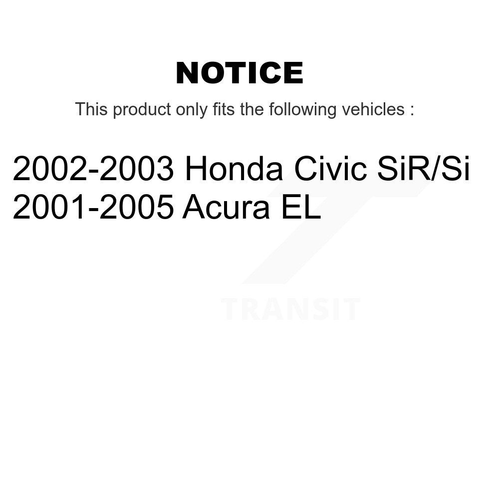 Front Rear Disc Brake Rotors And Ceramic Pads Kit For Honda Civic Acura EL