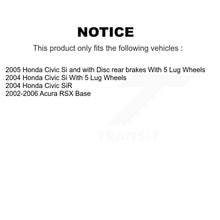Charger l'image dans la galerie, Front Rear Disc Brake Rotors And Ceramic Pads Kit For Honda Civic Acura RSX