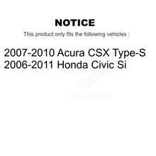 Charger l'image dans la galerie, Front Rear Disc Brake Rotors And Ceramic Pads Kit For Honda Civic Acura CSX