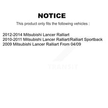 Charger l'image dans la galerie, Front Rear Disc Brake Rotors And Ceramic Pads Kit For Mitsubishi Lancer