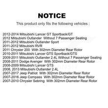 Charger l'image dans la galerie, Front Rear Brake Rotor &amp; Ceramic Pad Kit For Jeep Patriot Compass Chrysler Dodge