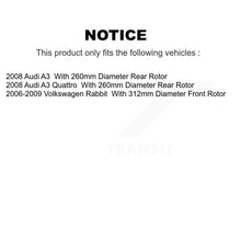 Load image into Gallery viewer, [Front+Rear] 2008 Audi A3 Quattro Premium OE Brake Rotors &amp; Ceramic Pads Kit For Max Braking