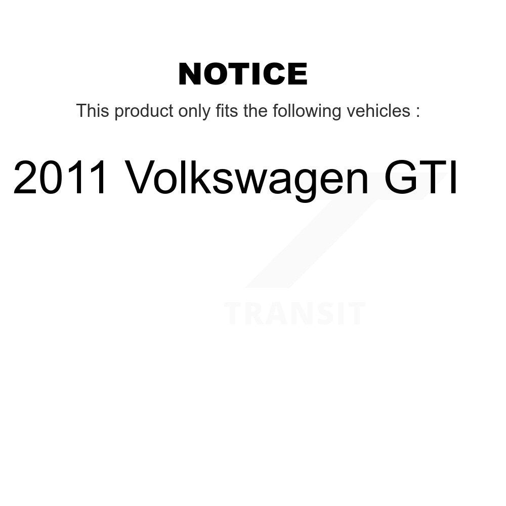 [Front+Rear] 2011 Volkswagen GTI Premium OE Brake Kit & Ceramic Pads For Max Braking