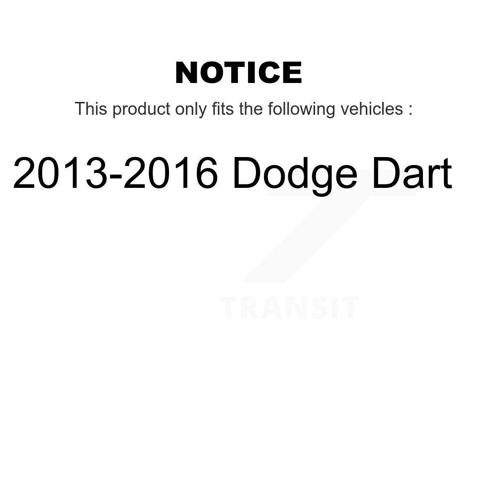 [Front+Rear] 2013-2016 Dodge Dart Premium OE Brake Kit & Ceramic Pads For Max Braking