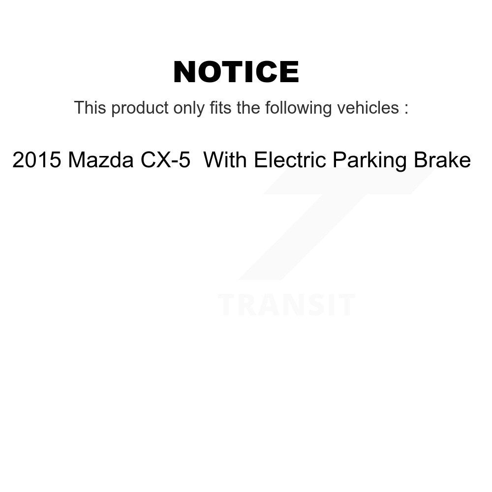 Front Rear Disc Brake Rotors And Ceramic Pads Kit For Mazda CX-5