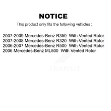 Charger l'image dans la galerie, Kit de rotors de frein avant et arrière et plaquettes en céramique, pour Mercedes-Benz R350 ML500 R500 R320 