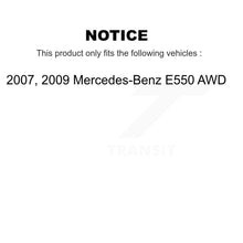 Charger l'image dans la galerie, Kit de rotors de frein à disque avant et arrière et plaquettes en céramique pour Mercedes-Benz E550 AWD 