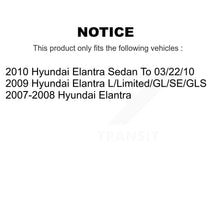 Charger l'image dans la galerie, Kit de rotors de frein à disque avant et arrière et plaquettes en céramique pour Hyundai Elantra 