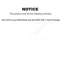 Load image into Gallery viewer, [Front+Rear] 2014-2015 Lexus IS250 Base with RWD Premium OE Brake Kit &amp; Ceramic Pads For Max Braking