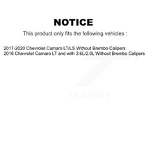 Load image into Gallery viewer, Front Rear Disc Brake Rotors And Ceramic Pads Kit For Chevrolet Camaro