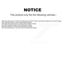 Load image into Gallery viewer, Front Rear Disc Brake Rotors And Ceramic Pads Kit For Chevrolet Camaro