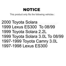 Charger l'image dans la galerie, Front Rear Disc Brake Rotors Ceramic Pad Kit For Toyota Camry Lexus ES300 Solara