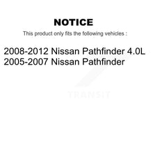 Charger l'image dans la galerie, Front Rear Disc Brake Rotors And Ceramic Pads Kit For Nissan Pathfinder