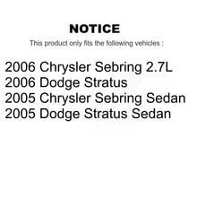 Load image into Gallery viewer, Front Rear Disc Brake Rotor &amp; Ceramic Pad Kit For Chrysler Sebring Dodge Stratus