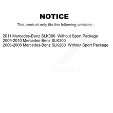 Load image into Gallery viewer, Front Rear Disc Brake Rotors And Ceramic Pad Kit For Mercedes-Benz SLK280 SLK300