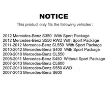 Charger l'image dans la galerie, Front Rear Brake Rotor &amp; Ceramic Pad Kit For Mercedes-Benz S550 SL550 S600 CL550