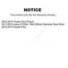 Charger l'image dans la galerie, Front Rear Brake Rotor And Ceramic Pad Kit For Toyota Prius Lexus CT200h Plug-In