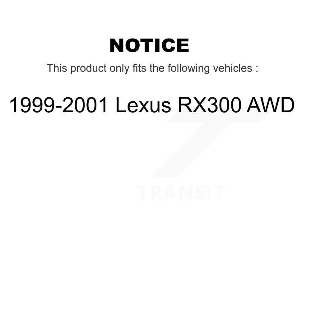 [Front+Rear] 1999-2001 Lexus RX300 AWD Premium OE Brake Kit & Ceramic Pads For Max Braking