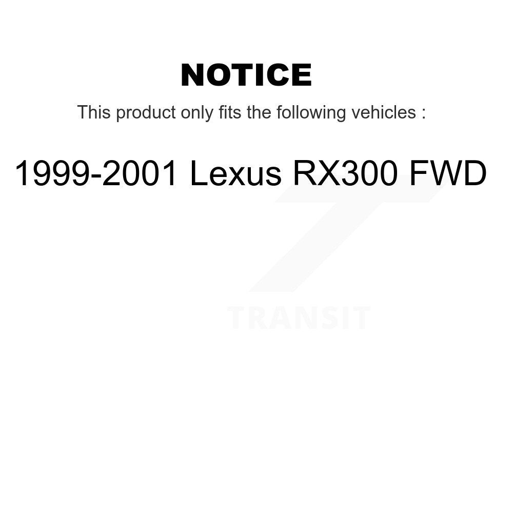 [Front+Rear] 1999-2001 Lexus RX300 FWD Premium OE Brake Kit & Ceramic Pads For Max Braking