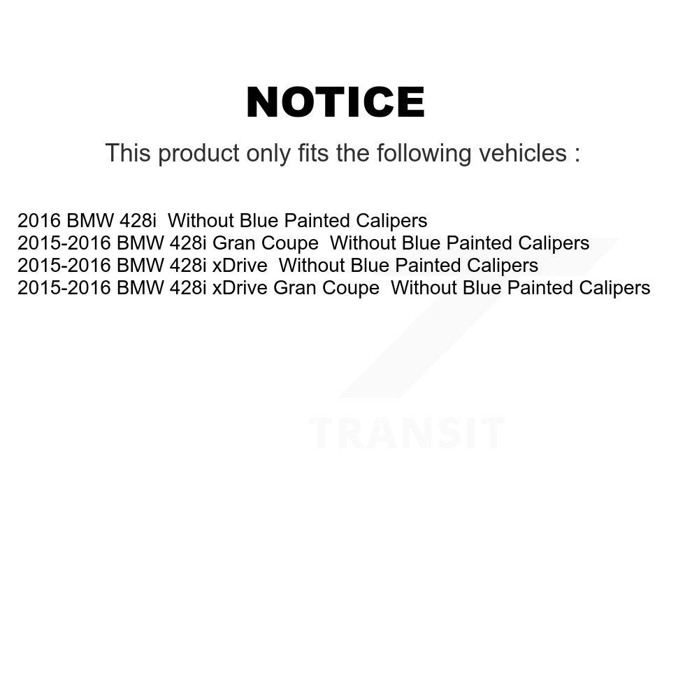 Front Rear Disc Brake Rotors And Ceramic Pads Kit For BMW 428i xDrive