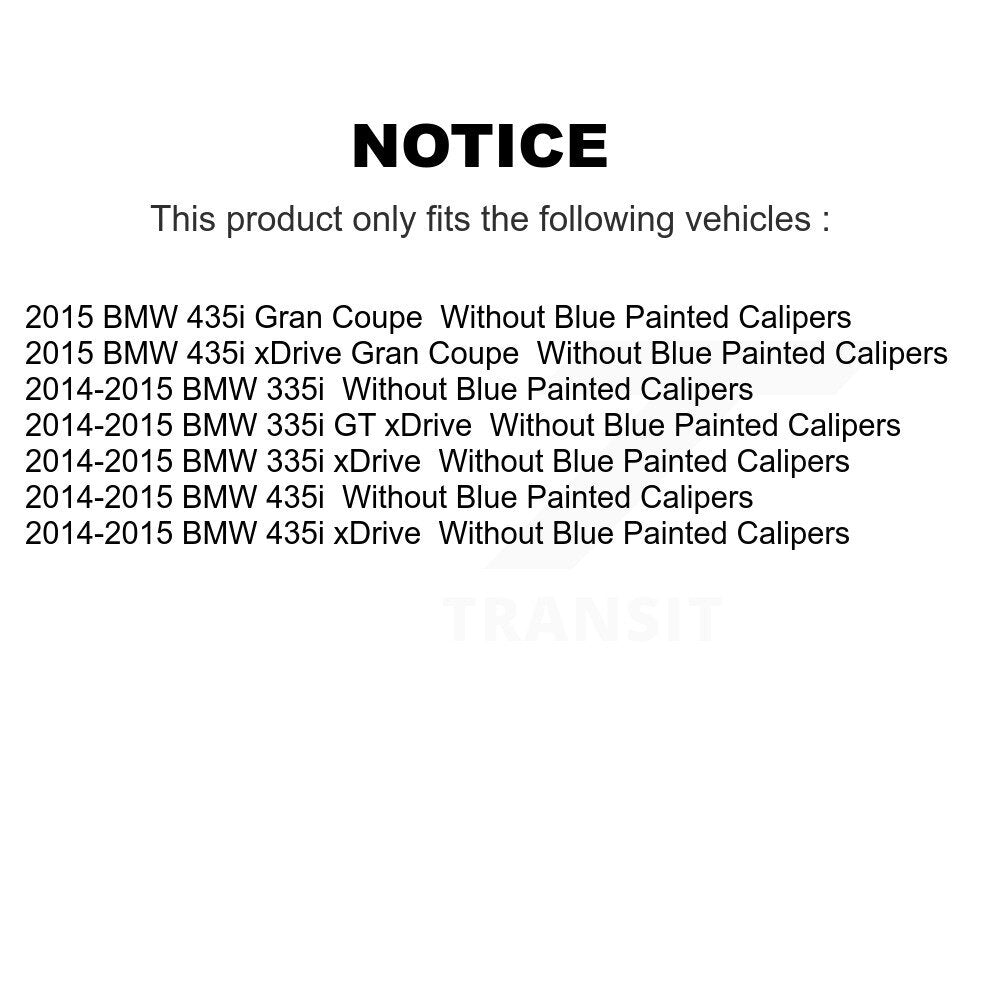 [Front+Rear] 2014-2015 BMW 335i GT xDrive Premium OE Brake Kit & Ceramic Pads For Max Braking