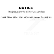 Load image into Gallery viewer, Front Rear Brake Rotor Ceramic Pad Kit For 17 BMW 328d With 340mm Diameter