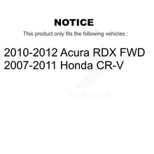 Charger l'image dans la galerie, Front Rear Disc Brake Rotors And Ceramic Pads Kit For Honda CR-V Acura RDX