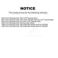 Charger l'image dans la galerie, Front Rear Disc Brake Rotors And Ceramic Pad Kit For Ford F-450 Super Duty F-550