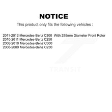 Load image into Gallery viewer, Front Rear Disc Brake Rotor And Ceramic Pad Kit For Mercedes-Benz C300 C250 C230