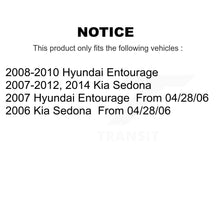 Load image into Gallery viewer, Front Rear Disc Brake Rotor And Ceramic Pad Kit For Kia Sedona Hyundai Entourage